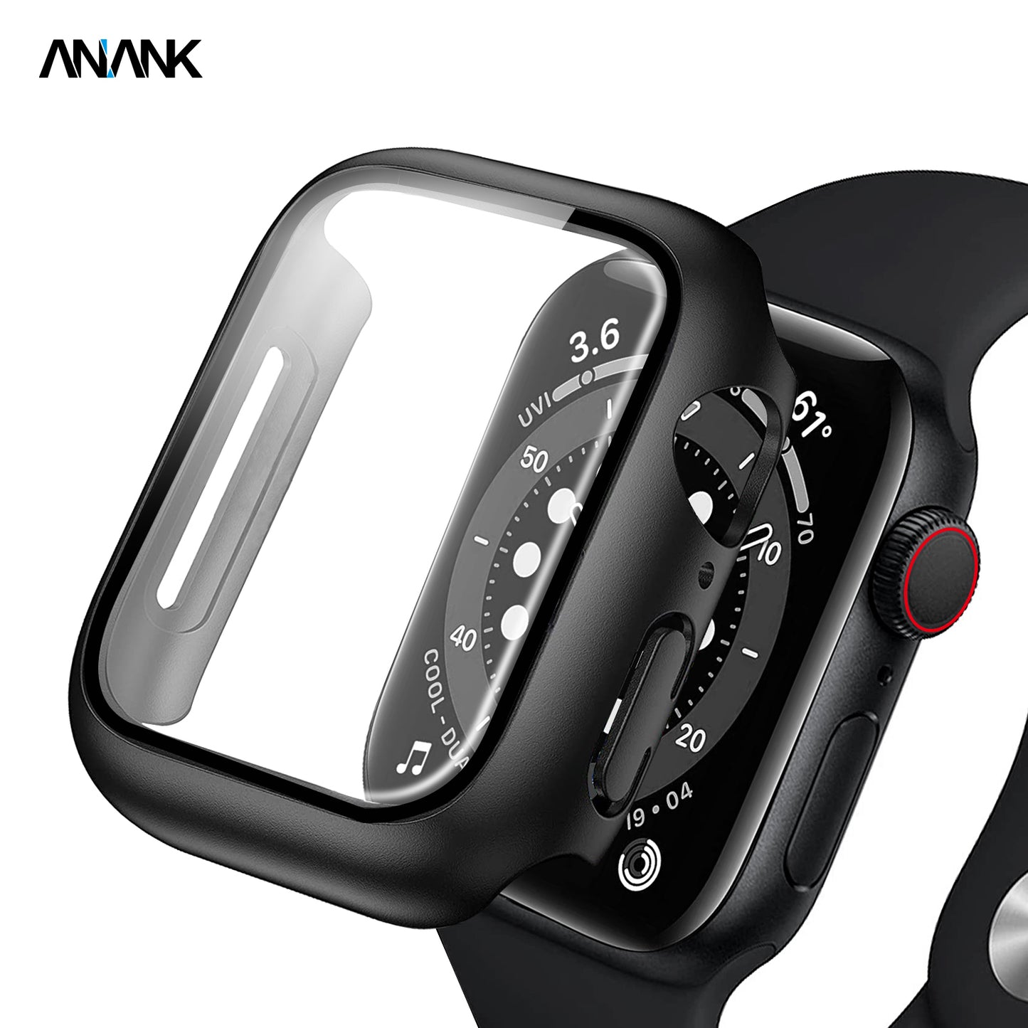 Anank Apple Watch Series (40mm) Screen Guard Case, Black