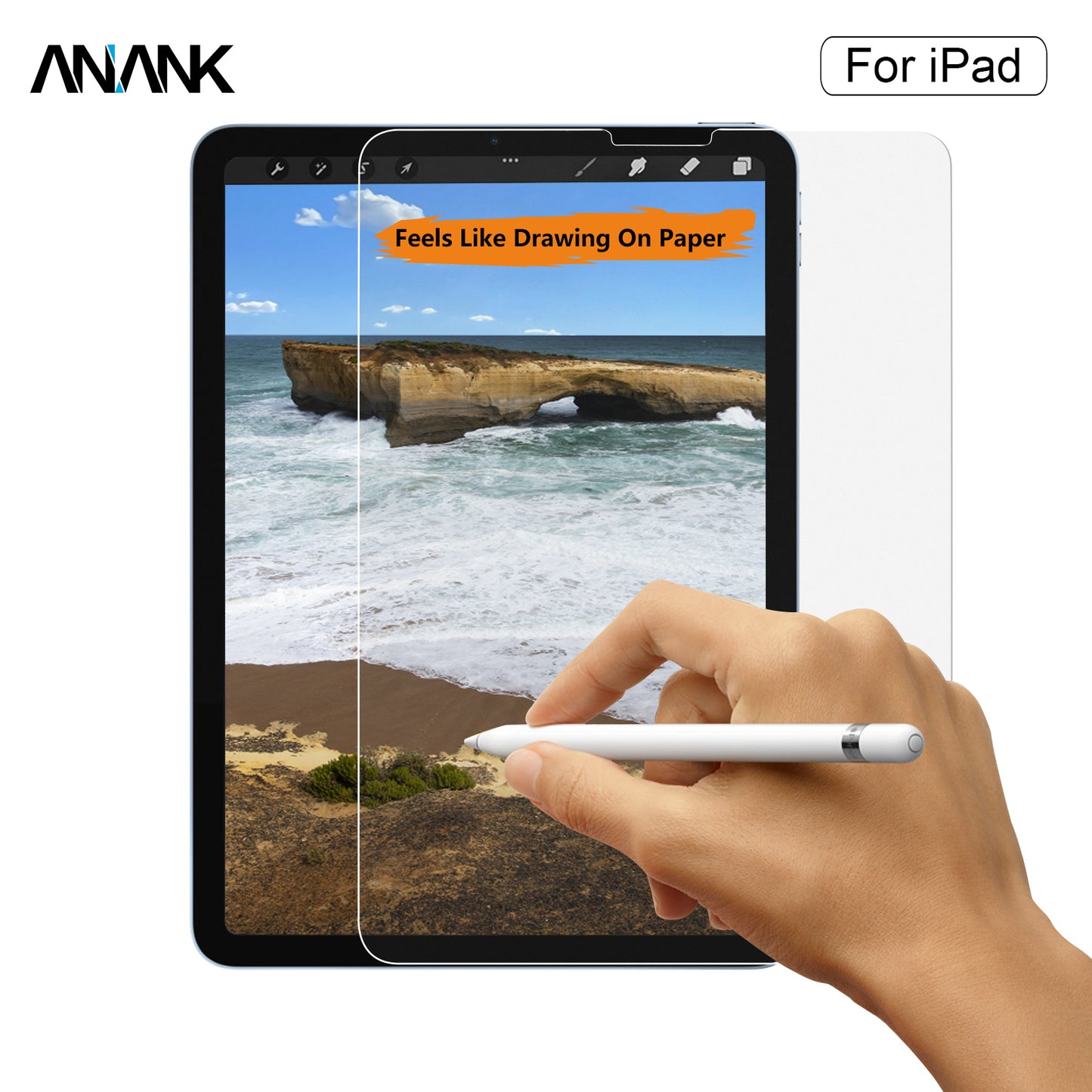652746-Anank iPad 7 10.2 Paperlike Film, Clear (Screen Pr