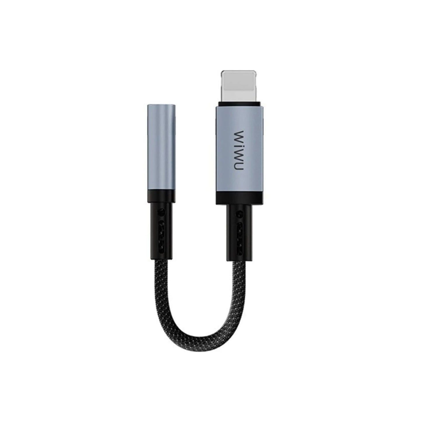 WiWU Wi-C047L Legend Lightning to 3.5mm Audio Converter, 0.15M Black