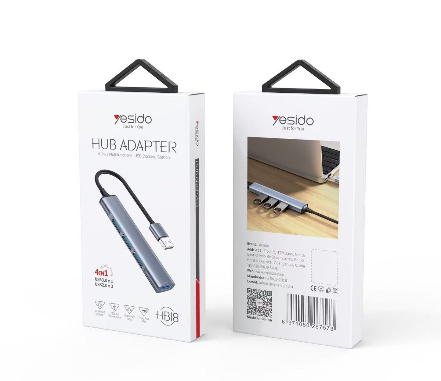 Yesido HB18 USB 4in1 Hub Adapter