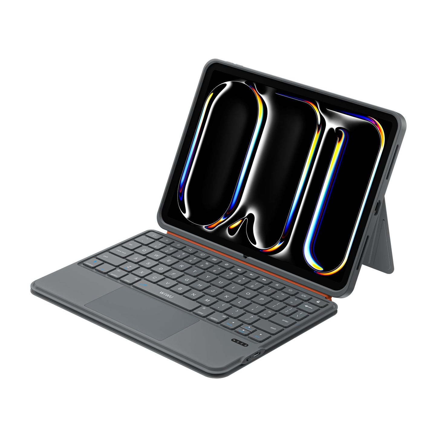 WiWU MK5 iPad Air 11 Combo 3 in 1 Case+Cover+Keyboard, Grey