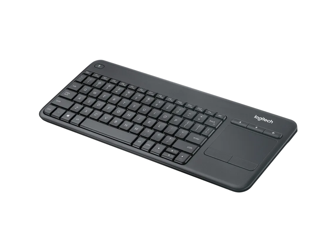 Logitech K400 Plus Wireless Touch Keyboard, Black