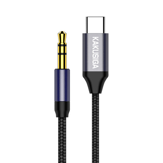 <p>Kaku KSC-427 MEISI Aux Braided Cable (Type-C To 3.5Mm) (1M), Black</p>