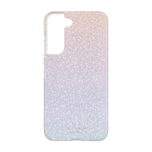 KSNY Samsung Galaxy S22 Ultra 5G Defensive Hardshell, Ombre Glitter/Pink/Purple/
