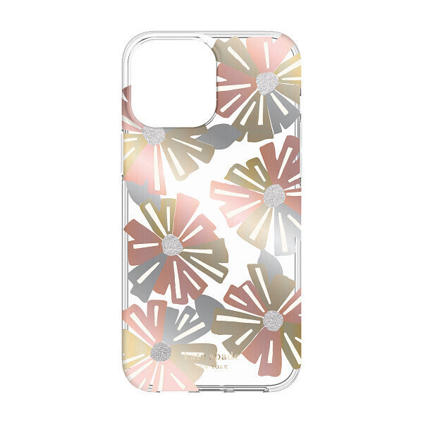 <p>KSNY iPhone 13 mini Protective Hardshell, Wallflower/Cream/Sliver Glitter/Rose G</p>