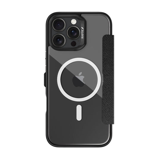 X-doria Raptic iPhone 16 Pro Max Urban Folio MagSafe Case, Black