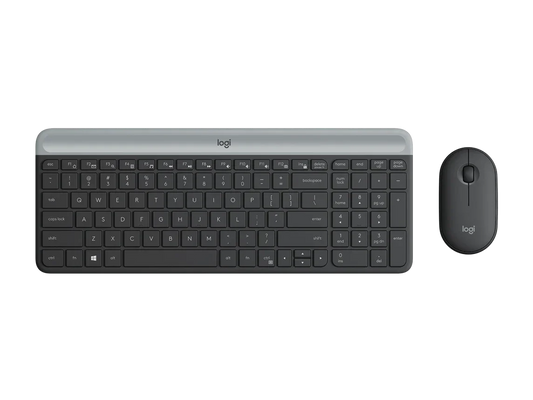 Logitech Slim Combo MK470 Keyboard, Black