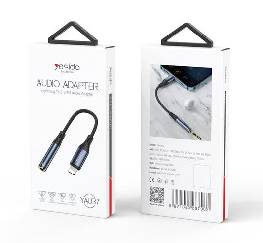 <p>Yesido YAU37 Lightning to 3.5mm Audio Adapter</p>