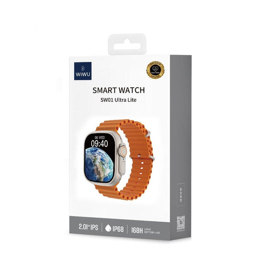 WiWU SW01 Ultra Lite Smart Watch, Silver