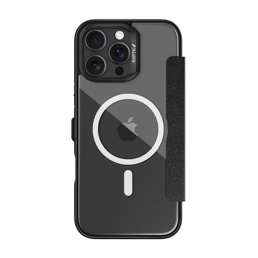 x-doria Raptic iPhone 16 Pro Max Urban Folio MagSafe Case, Black