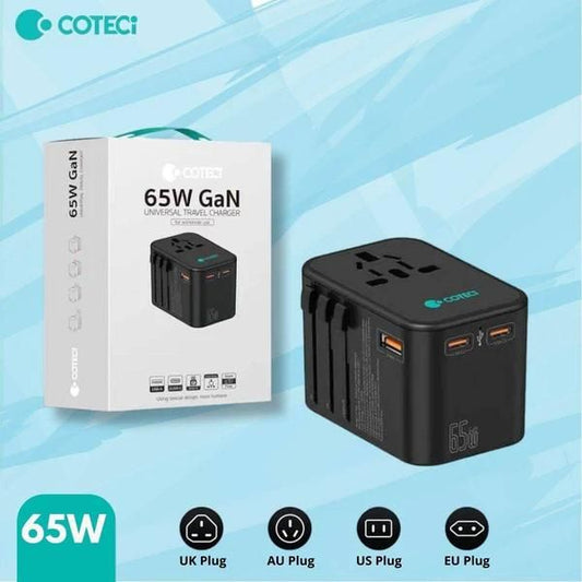 <p>COTECi GaN Universal Travel Charger 65W</p>