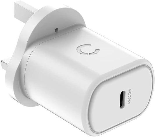 <p>Cygnett PowerPlus 20W USB-C PD Wall Charger, White</p>
