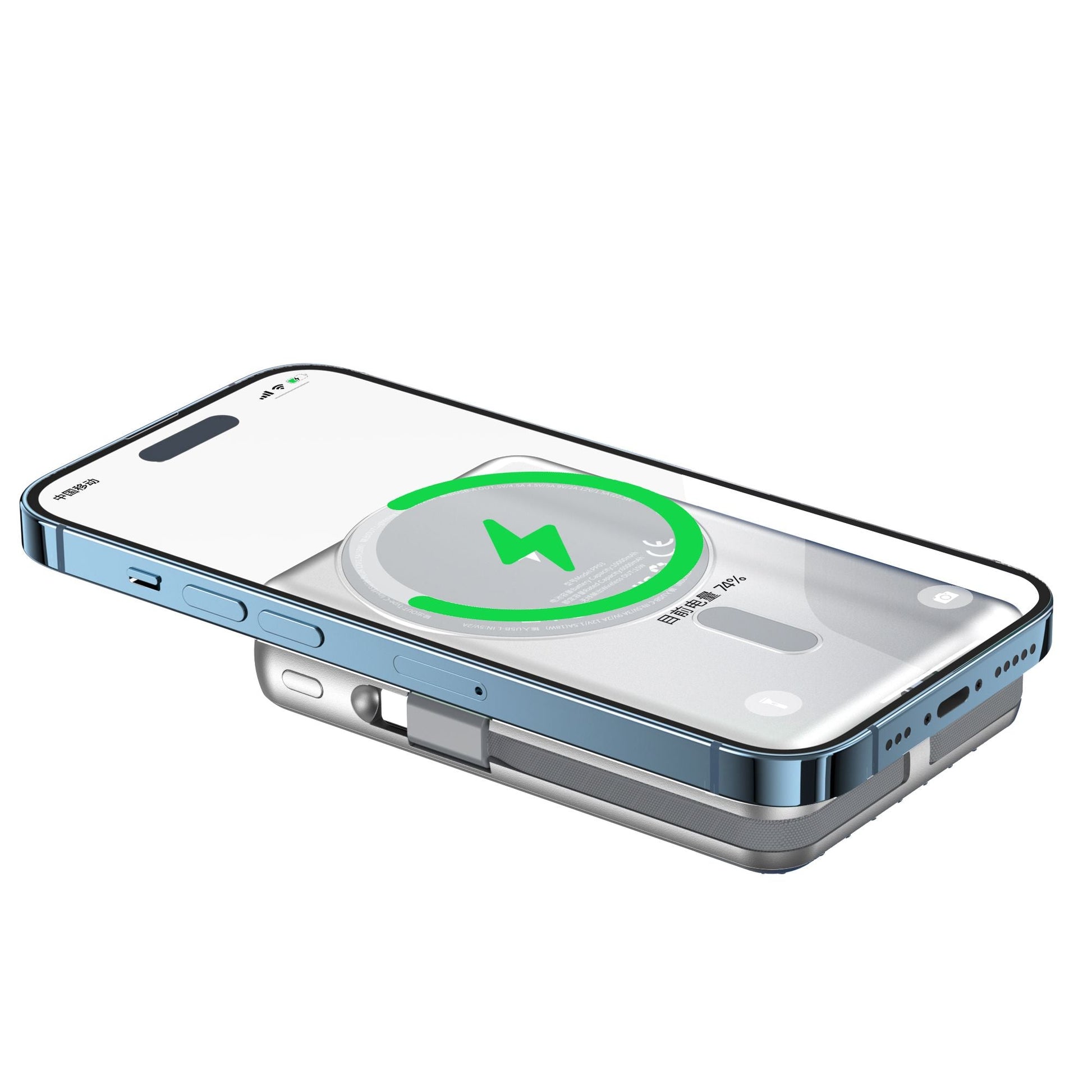 WiWU PP03 Trunk Magnetic Power Bank 10000mAh, Silver