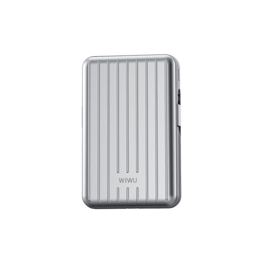WiWU PP03 Trunk Magnetic Power Bank 10000mAh, Silver