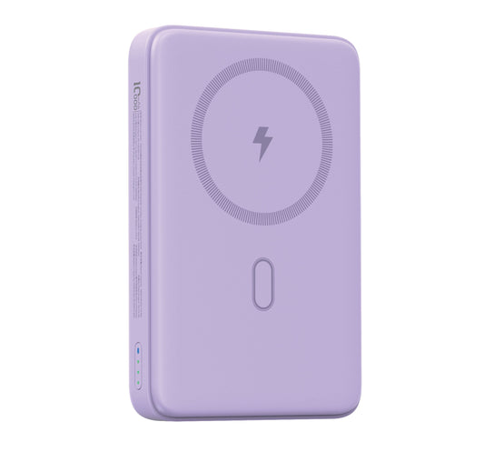 WiWU P043 Qi2 Magnetic Power Bank 10000mAh, Purple