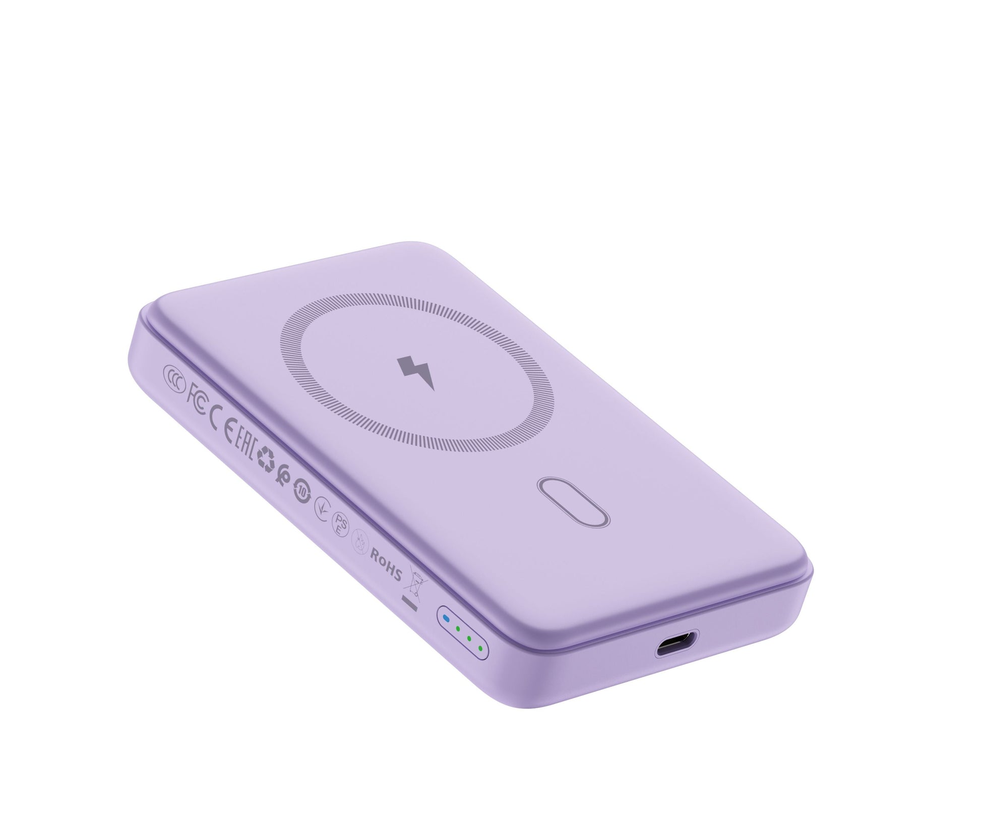 WiWU P043 Qi2 Magnetic Power Bank 10000mAh, Purple