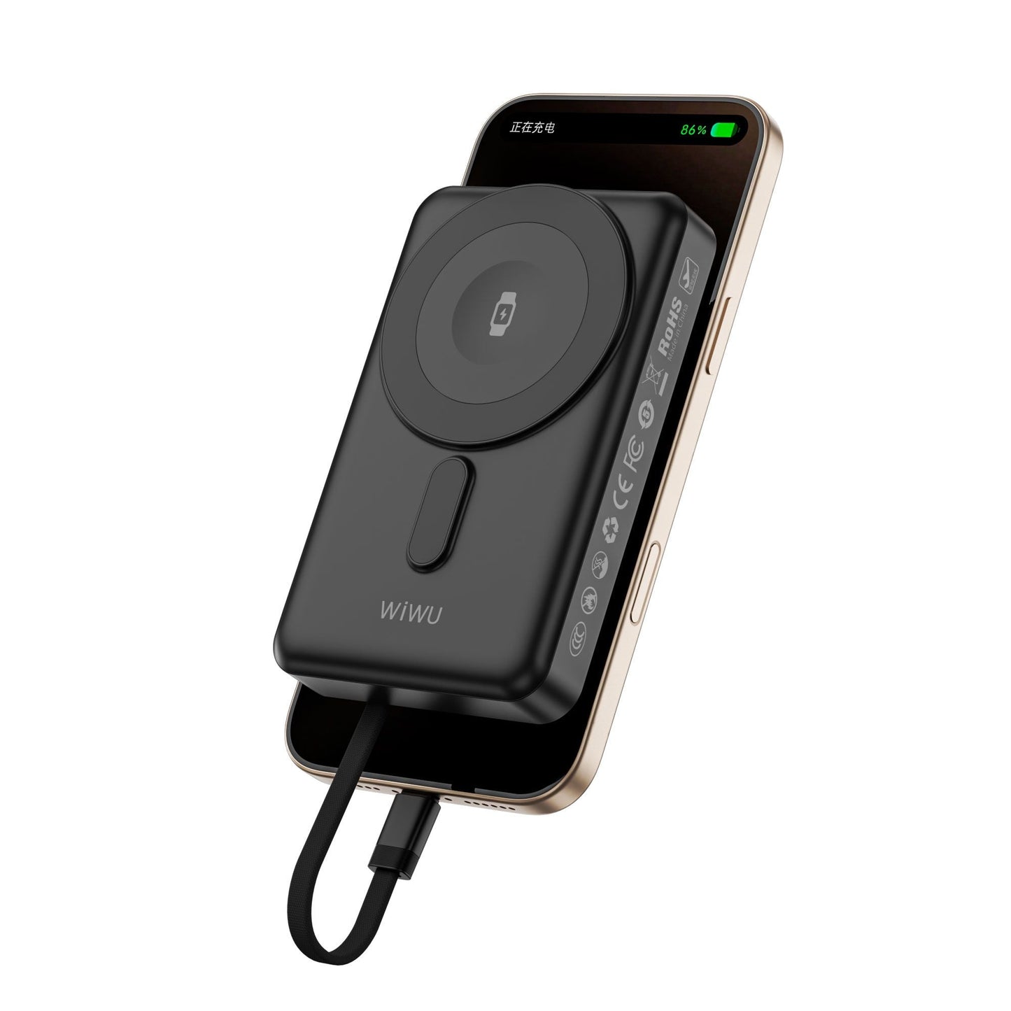 WiWU P056 Elite Power Bank 10000mAh, Black