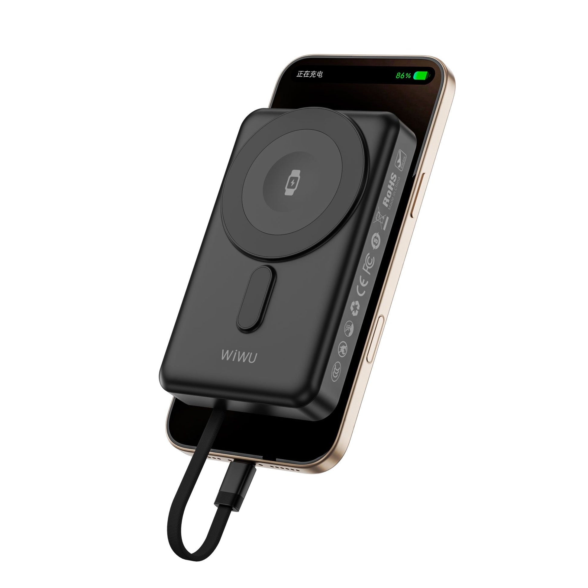 WiWU P056 Elite Power Bank 10000mAh, Black